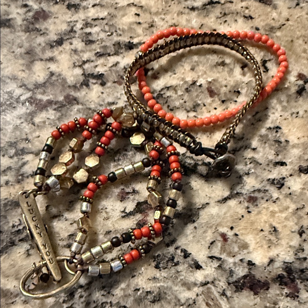 Lucky Brand Multicolor Beaded Bracelet Set